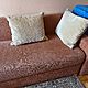 KANAPA, kolor rudy, u�ywana, rozk�adana, z pojemnikiem na po�ciel, 2-osobowa, Kanapa o wymiarach 225/95/80 cm, 2 powierzchnie spania po ok.7