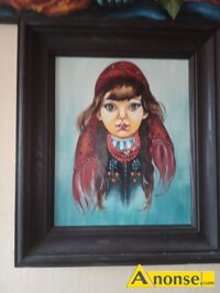 Anonse OBRAZ, sprzedam obraz olejny na p��tnie dziewczynka w stroju ludowym wymiary p��tna 28x35cm w ramie 38x44cm, stan bardzo dobry, c.380z�. W�O
