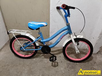Anonse ROWER, dzieci�cy, rower dla dziecka kola 16 cali niebieski, stan bardzo dobry, c.270z�. RADOM