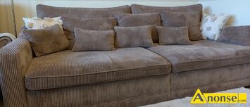 Anonse SOFA, kolor br�z, u�ywana, 3-osobowa, Sofa u�ywana, stan bardzo dobry, zadbana, posiada pojemnik na po�ciel, rozk�adana., stan bardzo dobry,