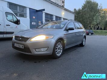 Anonse - FORD MONDEO, 2008r., 1.998cm<sup>3</sup>, 140KM, 16V, turbo diesel + intercooler, kombi, 408.000km, błękitny, metalik, ABS, immobiliser, ASR, autoalarm Anonse FORD MONDEO, 2008r., 1.998cm<sup>3</sup>, 140KM, 16V, turbo diesel + intercooler, kombi, 408.000km, błękitny, metalik, ABS, immobiliser, ASR, autoalarm