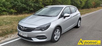 Anonse - OPEL ASTRA, 2020r./IX, 1.500cm<sup>3</sup>, 105KM, diesel, hatchback, 85.600km, srebrny, metalik, system kontroli trakcji, ABS, immobiliser, ASR, autoa Anonse OPEL ASTRA, 2020r./IX, 1.500cm<sup>3</sup>, 105KM, diesel, hatchback, 85.600km, srebrny, metalik, system kontroli trakcji, ABS, immobiliser, ASR, autoa