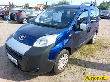 Anonse - PEUGEOT BIPPER, 2013r., 1.400cm<sup>3</sup>, 90KM, benzyna, van, 107.000km, niebieski, metalik, ABS, poduszki powietrzne, 4xPP, wspomaganie kierownicy, Anonse PEUGEOT BIPPER, 2013r., 1.400cm<sup>3</sup>, 90KM, benzyna, van, 107.000km, niebieski, metalik, ABS, poduszki powietrzne, 4xPP, wspomaganie kierownicy,