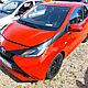 TOYOTA AYGO, 2015r., 1.000cm<sup>3</sup>, 69KM, benzyna, hatchback, 193.000km, czerwony, metalik, ABS, poduszki powietrzne, 2xPP, immobiliser, wspomaga