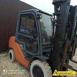 Anonse W�ZEK, spalinowy, TOYOTA-LINDE, wysoko�� podnoszenia 4,8 m, ud�wig 3 tony, stan dobry, c.34.000z�. MICHA��W