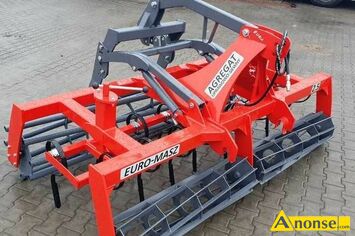 Anonse AGREGAT, Uprawowo-siewny, EURO-MASZ, o szeroko�ciach 2.5m, 2.7m, 3m, 4m. WYPOSA�ENIE STANDARDOWE: -Dwa rz�dy z�b�w -hydropak na dwa si�ownik