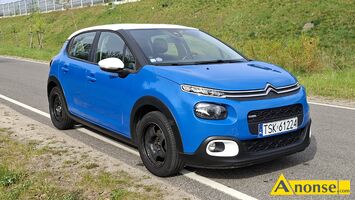 Anonse CITROEN C3, 2017r., 1.200cm<sup>3</sup>, 83KM, benzyna, hatchback, 11.900km, niebieski, system kontroli trakcji, poduszki powietrzne, 6xPP, autoalarm,