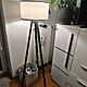 LAMPA, Lampa pod�ogowa tr�jn�g z kloszem bia�a z czarnymi n�kami, ma�o u�ywana, szybko sprzedam, stan idealny, c.130z�. LUBLIN 505-231-41