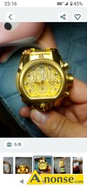 Anonse ZEGAREK NA R�K�, Witam Mam do sprzedania tanio fajny Pi�kny du�y nowy m�ski sportowy zegarek invicta bolt zeus 25206 w kolorze z�otym na bra