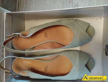 Anonse SANDA�Y, rozm.37, nowe, sk�rzany zamsz go��bi kolor, c.90z�. RADOM