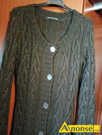 Anonse SWETER, br�zowy we�niany na szczup�� osob�, c.28z�. RADOM