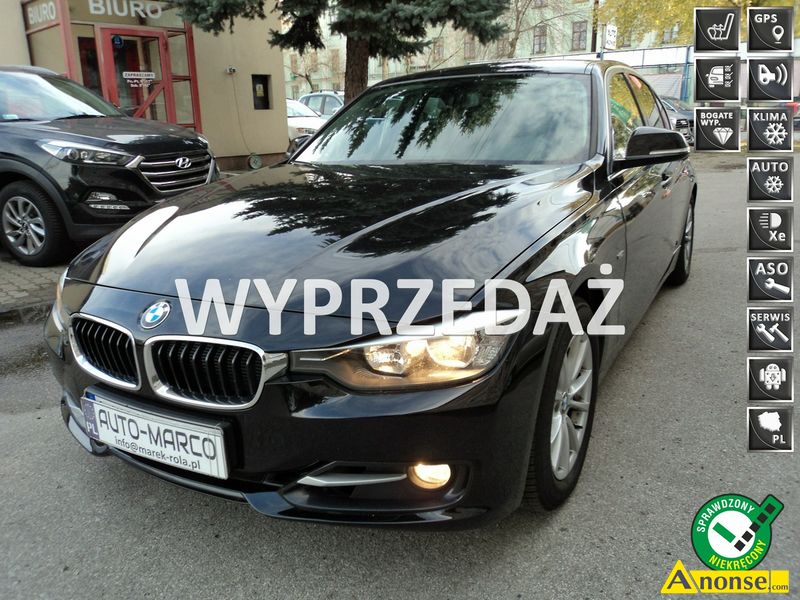 BMW  320, 2012r., 2.000cm3, 164KM , diesel, hatchback, 172.000km, czarny, metalik,opis dodatkowy: a - image 0 - anonse.com