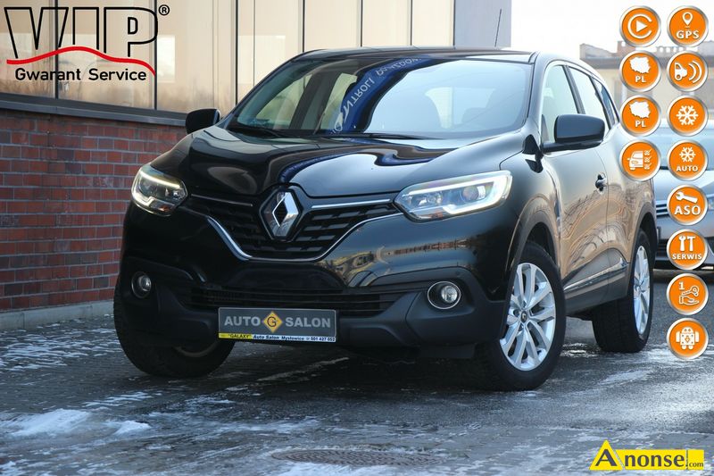 Renault  Kadjar, 2017r., 1.197cm3, 130KM , benzyna, 113.000km, czarny, perła,opis dodatkowy: abs, k - image 0 - anonse.com