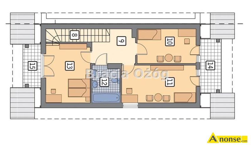 DRABINIANKA , dom 117m2, pokoje 4,opis dodatkowy: gaz, prd, kanalizacja, na sprzeda dom w zabudow - image 1 - anonse.com