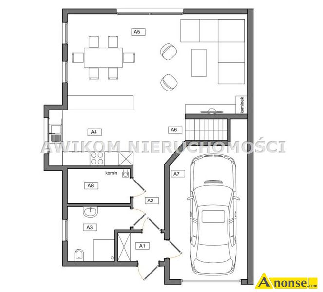 KSIENICE , dom 155m2, pokoje 5,opis dodatkowy: gaz, prd, kanalizacja, pooony na osiedlu w ksi - image 1 - anonse.com