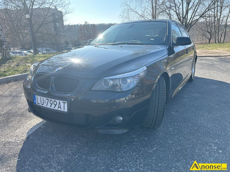 BMW  SERIA 5, 2009r., 1.995cm3, 177KM , diesel, sedan, 296.000km, czarny, metalik,bezpieczestwo: a - image 1 - anonse.com