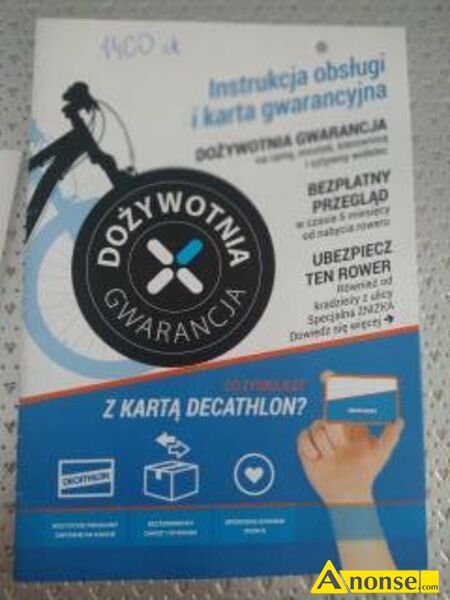 rower , BTWiN, BTWIN,opis dodatkowy: Rower mao uywany, doywotnia gwarancja przez sklep dekatlon, - image 0 - anonse.com