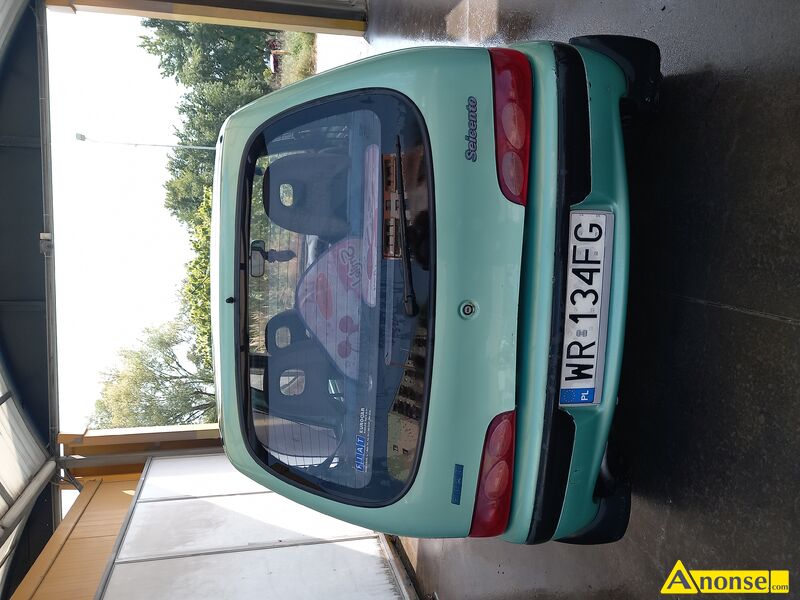 FIAT  SEICENTO, 2002r., 899cm3, 117.000km, seledynowy,opis dodatkowy: Opony wielosezonowe, nowy aku - image 0 - anonse.com