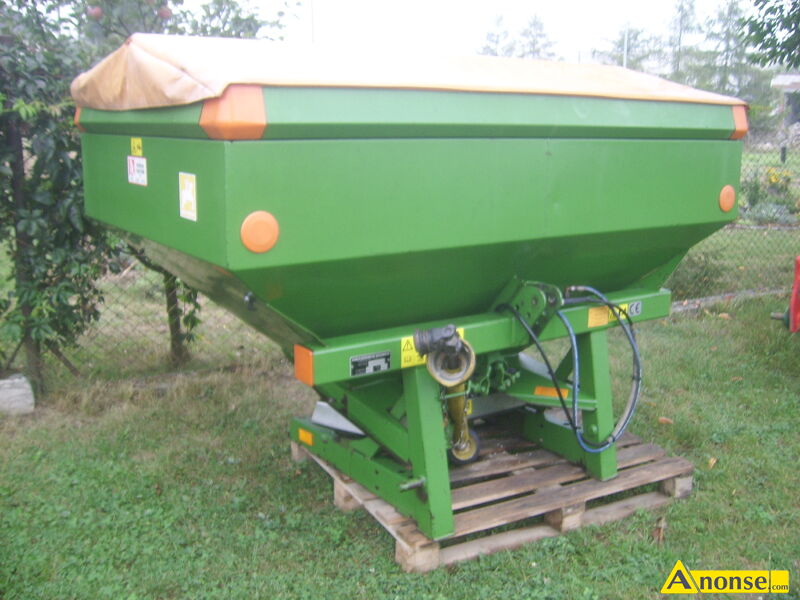 rozsiewacz ,opis dodatkowy:  Amazone 2 talerzowy hydraulicznie otwierany , z plandek, 1,5 T. 2007r - image 0 - anonse.com