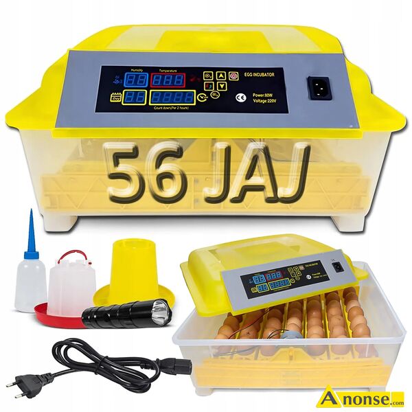 czci ,opis dodatkowy:  SPRZEDAM NOWY INKUBATOR DO JAJ ELEKTRYCZNY AUTOMATYCZNY WYLGARKA 56 JAJ C - image 0 - anonse.com