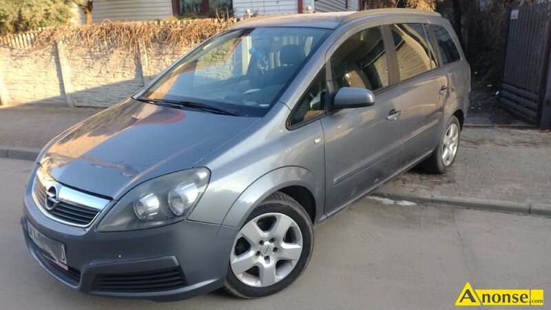 OPEL  ZAFIRA, 2005r., 1.598cm3, 115KM , benzyna, van, 144.400km, grafitowy,bezpieczestwo: poduszki - image 0 - anonse.com