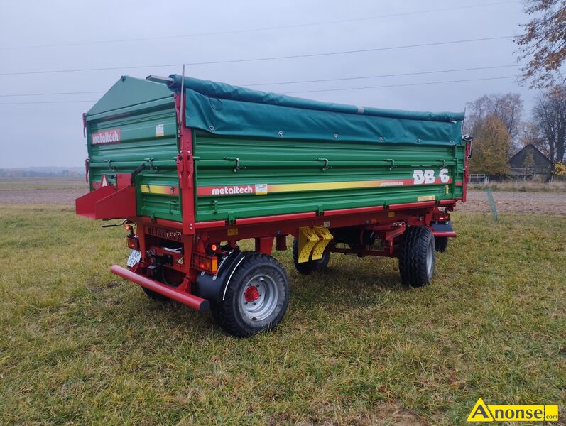 Przyczepa  , Rolnicza , METAL TECH,opis dodatkowy: Db 6 adowno ponad 7 ton rok 2014   wywrot tr - image 0 - anonse.com