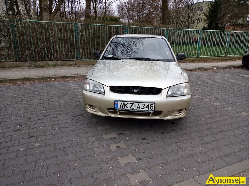 HYUNDAI  ACCENT, 2000r./VII, 1.341cm3, 86KM, 16V , benzyna, sedan, 230.000km, szampaski, metalik,b - image 0 - anonse.com