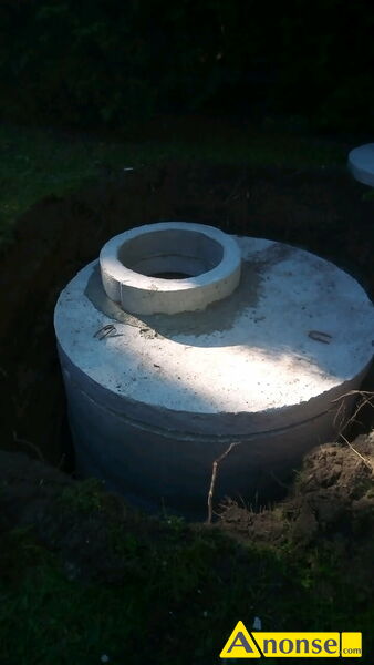 STUDNIE ,opis dodatkowy: Studnie ch�onne z Kr�g�w betonowych.Kana�y Deszczowe na Posesjach Prywatny - image 0 - anonse.com