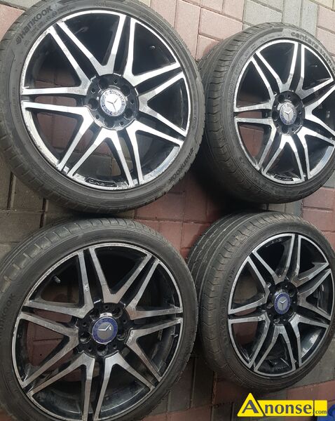 ALUFELGI  KO�A 18 MERCEDES C-KLASA AMG,opis dodatkowy: w204 lift, nowe opony ty� 255/35R18, 2025 r - image 0 - anonse.com